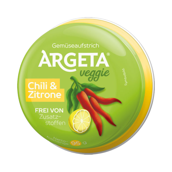 Argeta Veggie Chili & Zitrone, Gemüseaufstrich, 95g